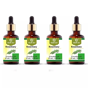 Khadi Care Rosemary Essential Oil (15ml, Pack of 4)