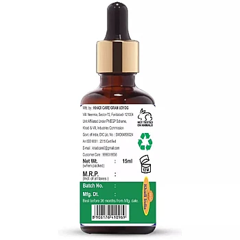 Khadi Care Basil Essential Oil (15ml, Pack of 4)