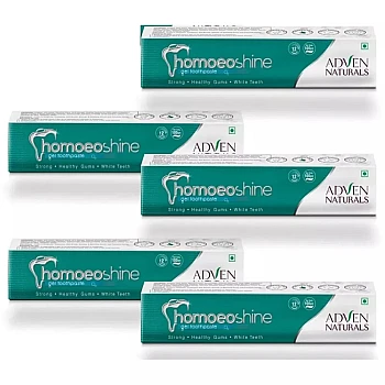 Adven Homoeoshine Toothpaste Gel (100g, Pack of 5)