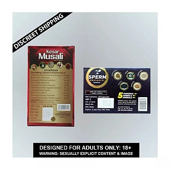 Dr Chopra Kesar Musali Capsule + Sperm Xxx Gold Capsules (Each 10caps) (1Pack)
