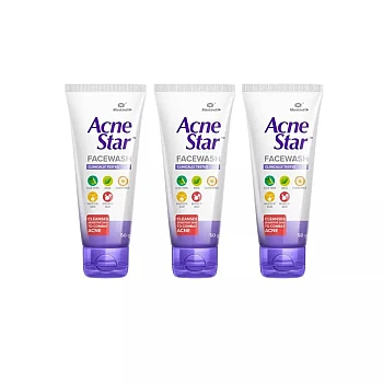 Mankind Pharma Acnestar Face Wash (50g, Pack of 3)