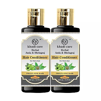 Khadi Care Herbal Amla & Bhringraj Hair Conditioner (210ml, Pack of 2)