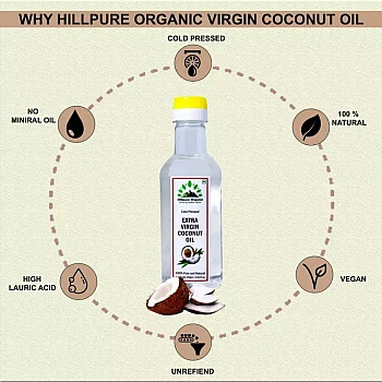 Hillpure Organic Extra Virgin Coconut Oil (250ml)