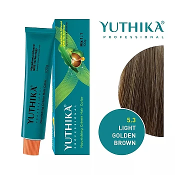 Yuthika Nourishing Creme Hair Color Tube (5.3 Golden Brown) (100g)
