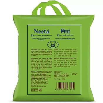 Neeta 100% Natural Henna Powder (250g, Pack of 2)