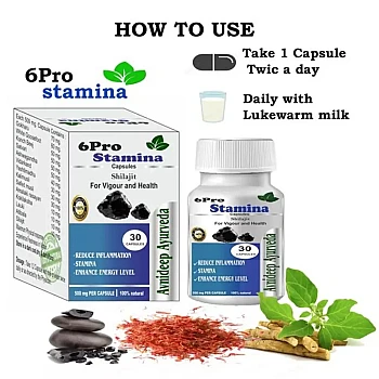 Avni Deep Ayurveda 6 Pro Stamina Capsules (30cap)