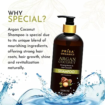 Prisa Organics Argan Coconut Shampoo (300ml)