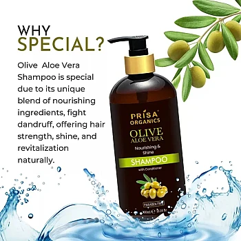 Prisa Organics Olive Aloevera Shampoo (300ml)