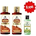 Khadi Care Herbal Satritha Shampoo Free Green Tea Aloevera Hair Conditioner (Shampoo Each 210ml + Free Condition 30ml) (1Pack, Pack of 2)