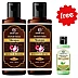 Khadi Care Herbal Onion Shampoo With Black Seed Oil Free Green Tea Aloevera Hair Conditioner (Shampoo Each 210ml + Free Condition 30ml) (1Pack, Pack of 2)