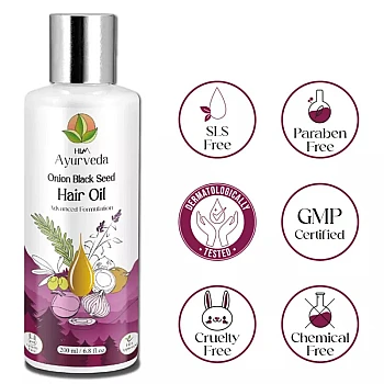HIM Ayurveda Onion Black Seed Hair Oil (200ml)