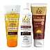 Lio Cosmeds Lc Gluta Glow Glutathione Facewash + Lc Glitz Moist Moisturizing Lotion + Lc Sun50 Sun Protection Lotion (Facewash 70g + Lotion 50ml + Sunscreen Lotion 60ml) (1Pack)
