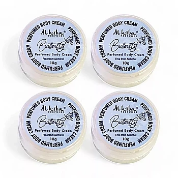 Al Hiba Butterfly Perfumed Body Cream (10g, Pack of 4)