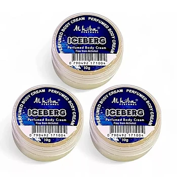 Al Hiba Iceberg Perfumed Body Cream (10g, Pack of 3)