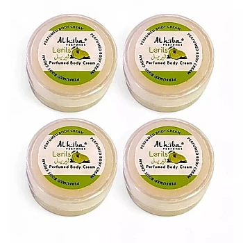 Al Hiba Lerils Perfumed Body Cream (10g, Pack of 4)