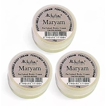 Al Hiba Maryam Perfumed Body Cream (10g, Pack of 3)