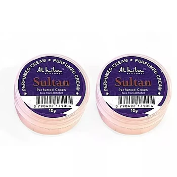 Al Hiba Sultan Perfumed Body Cream (10g, Pack of 2)