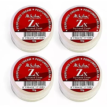 Al Hiba Zx Perfumed Body Cream (10g, Pack of 4)