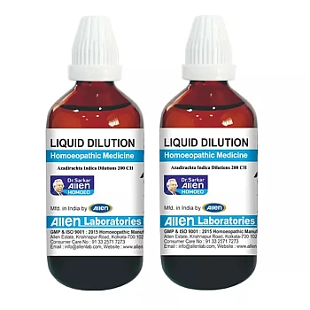 Allen Labs Azadirachta Indica 200 CH (30ml, Pack of 2)