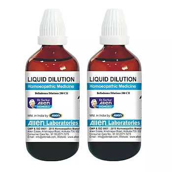 Allen Labs Belladonna 200 CH (30ml, Pack of 2)