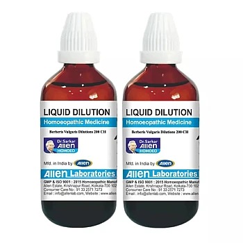 Allen Labs Berberis Vulgaris 200 CH (30ml, Pack of 2)