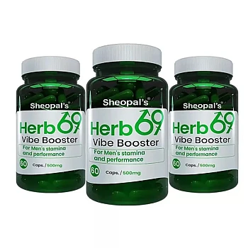 Sheopals Herb-69 Vibe Booster Capsules (60cap, Pack of 3)