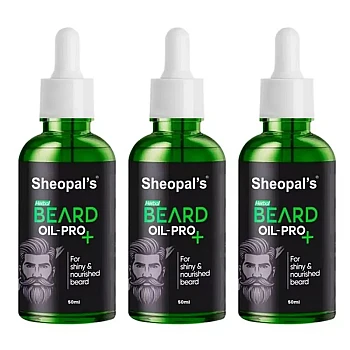 Sheopals Beard Oil Pro+ (50ml, Pack of 3)