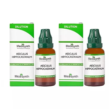 Medisynth Aesculus Hippocastanum 10M CH (30ml, Pack of 2)