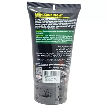 YC Men New Acne Fight With Bamboo Charcoal Face Wash (100ml)