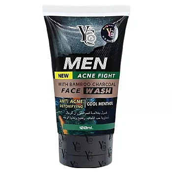 YC Men New Acne Fight With Bamboo Charcoal Face Wash (100ml, Pack of 2)