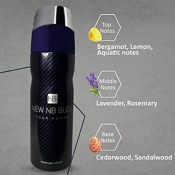 New NB Bleu Pour Homme Deodorant For Men (200ml)