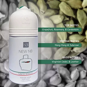 New NB Laco White Deodorant For Men (250ml)