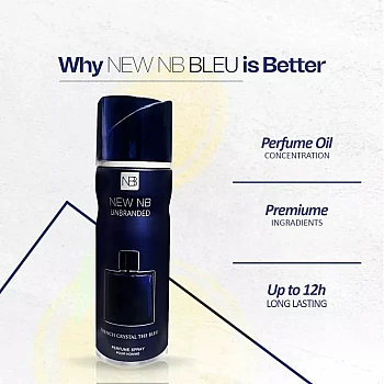 New NB Unbranded The Bleu Pour Homme Deodorant (200ml)
