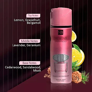 New NB Unbranded Bright Pour Femme Deodorant (200ml)
