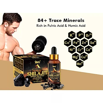 AVG Himalayan Shilajit Resin Semi Liquid Drops (20g)