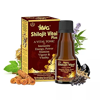 AVG Shilajit Vital Plus Tonic (100ml)