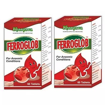 Bhargava Ferroglob Tablets (60tab, Pack of 2)