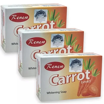 Renew Carrot extract whitening soap (135g, Pack of 3)