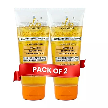 Lio Cosmeds Lc Gluta Glow Glutathione Face Wash (70g, Pack of 2)