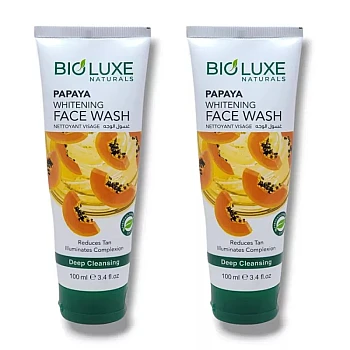 Bio Luxe Papaya Whitening Face Wash (100ml, Pack of 2)
