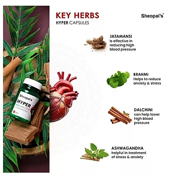 Sheopals Hyper + Herb 69 Vibe Booster Capsules (Each 60Cap) (1Pack)