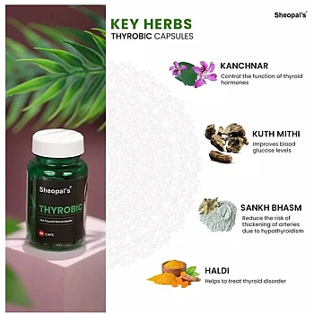 Sheopals Thyrobic + Herb 69 Vibe Booster Capsules (Each 60Cap) (1Pack)