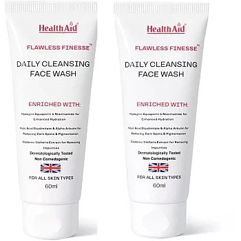 HealthAid Flawless Finesse Daily Cleansing Facewash (60ml, Pack of 2)
