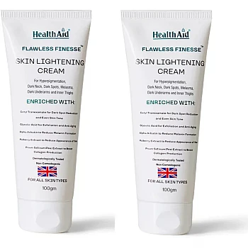 HealthAid Flawless Finesse Skin Lightening Cream (100g, Pack of 2)