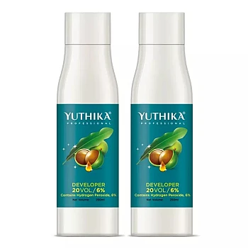 Yuthika Developer For Hair Color 20 Volume 6% (250ml, Pack of 2)