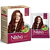 Nisha Henna Based Hair Color Red Brown And Quick Hair Colour 5 Minute Natural Black (Red Brown 1 Carton Contain 6 N Each 15g + Black 1 Carton Contain 6 N Each 10g) (1Pack)