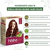 Nisha Henna Based Hair Color Red Brown And Quick Hair Colour 5 Minute Natural Black (Red Brown 1 Carton Contain 6 N Each 15g + Black 1 Carton Contain 6 N Each 10g) (1Pack)
