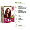 Nisha Henna Based Hair Color Red Brown And Quick Hair Colour 5 Minute Natural Black (Red Brown 1 Carton Contain 6 N Each 15g + Black 1 Carton Contain 6 N Each 10g) (1Pack)