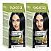 Neeta Pro Fashion Color Kit 1.0 Natural Black (Developer Bottle 50ml + Hair Colorant Tube 50g) (1Pack, Pack of 2)