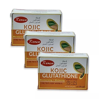 Renew Kojic Glutathione Soap (135g, Pack of 3)